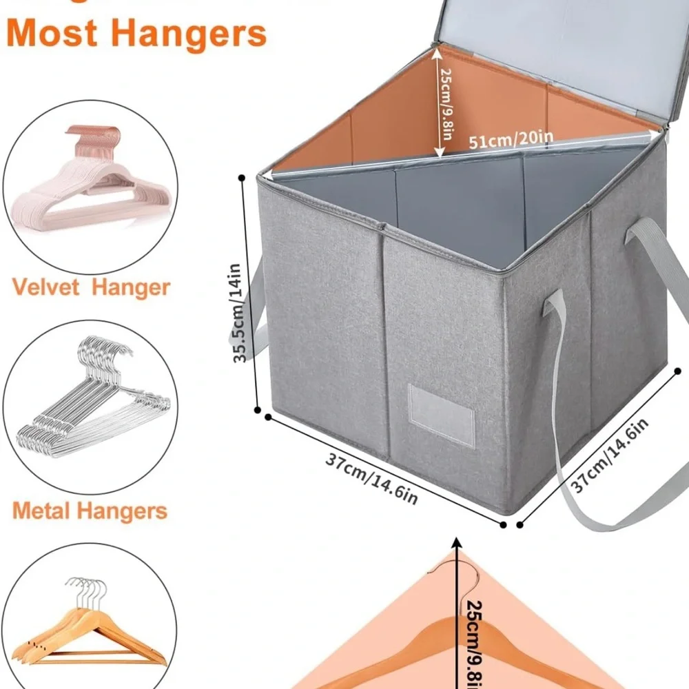 Gray Storage Organizer for hangers
